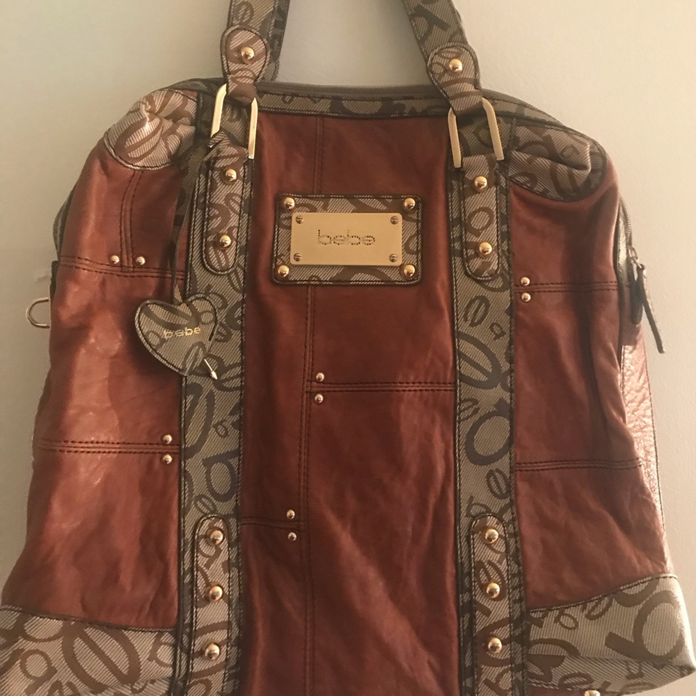 Bebe Large Leather Tote